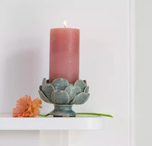 Load image into Gallery viewer, Sage Artichoke Pillar Candle Holder
