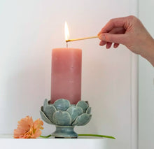 Load image into Gallery viewer, Sage Artichoke Pillar Candle Holder
