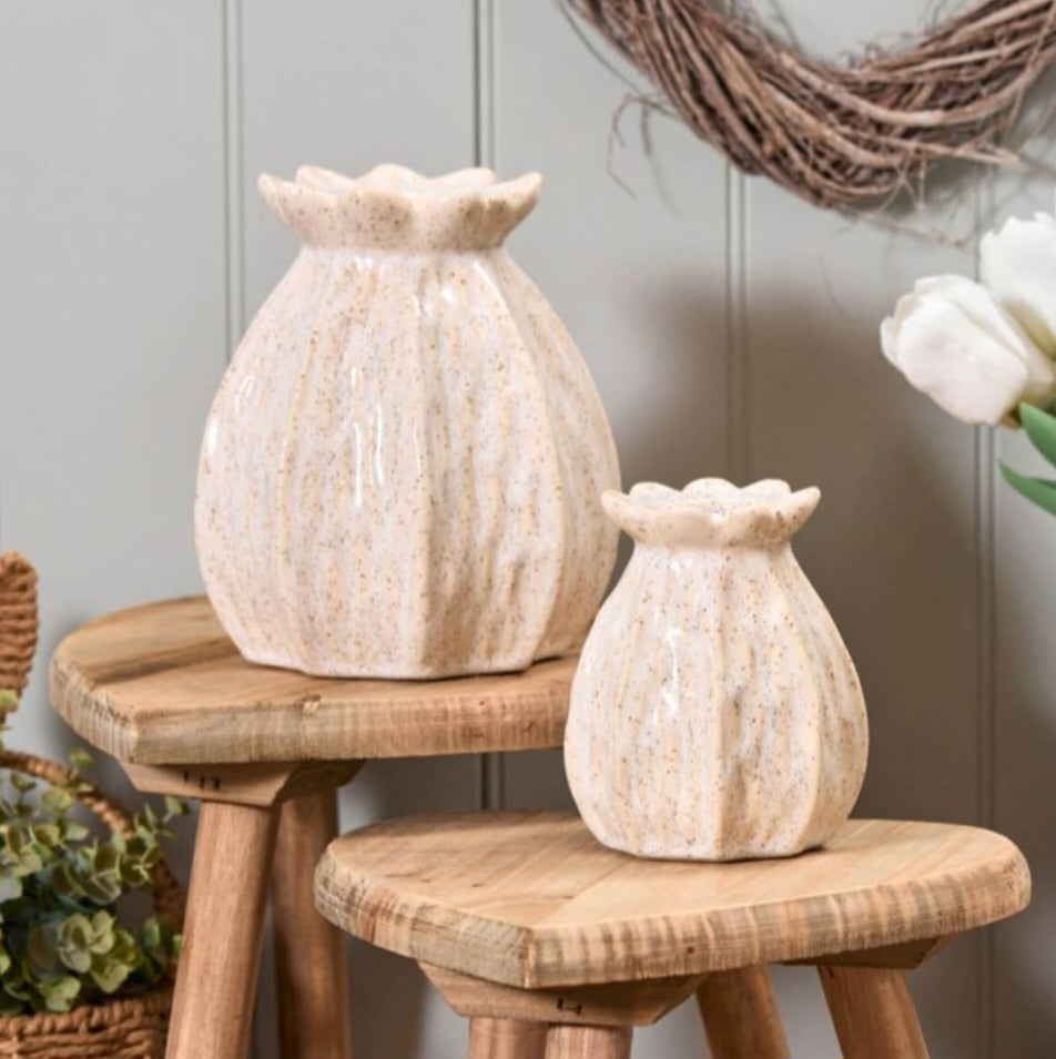 Penny - Poppy Seed Vase