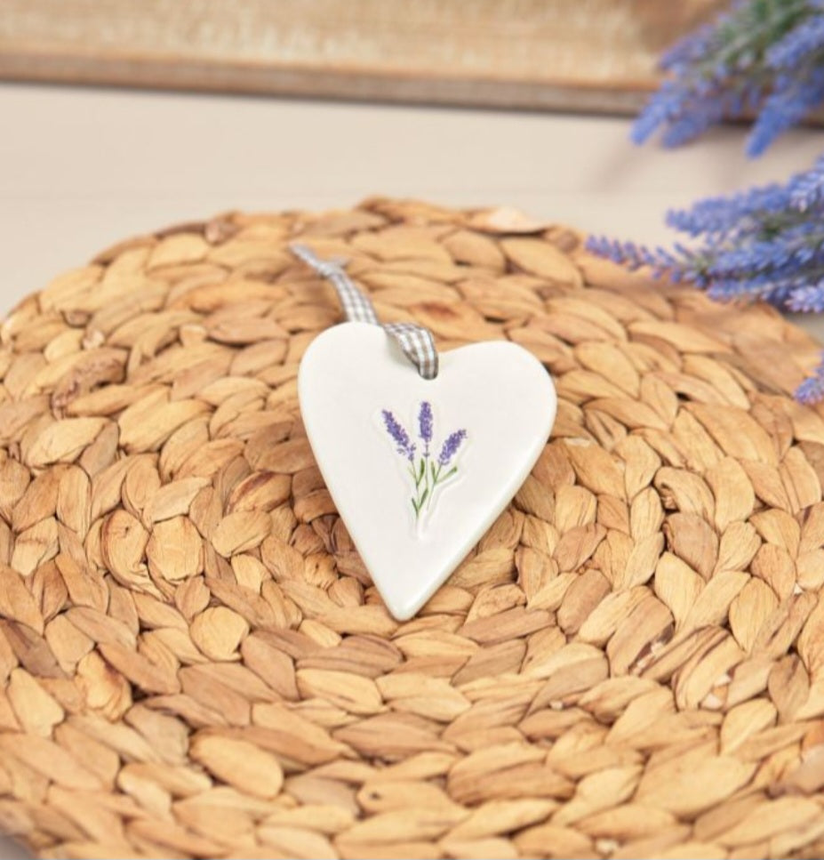 Lavender Ceramic Heart