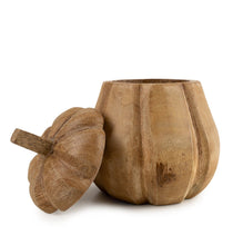 Load image into Gallery viewer, Wooden Pumpkin Pot
