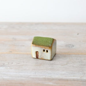 Geneva Minature Green LED House