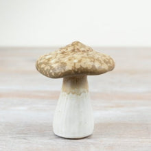 Load image into Gallery viewer, Brown Stoneware Mushroom
