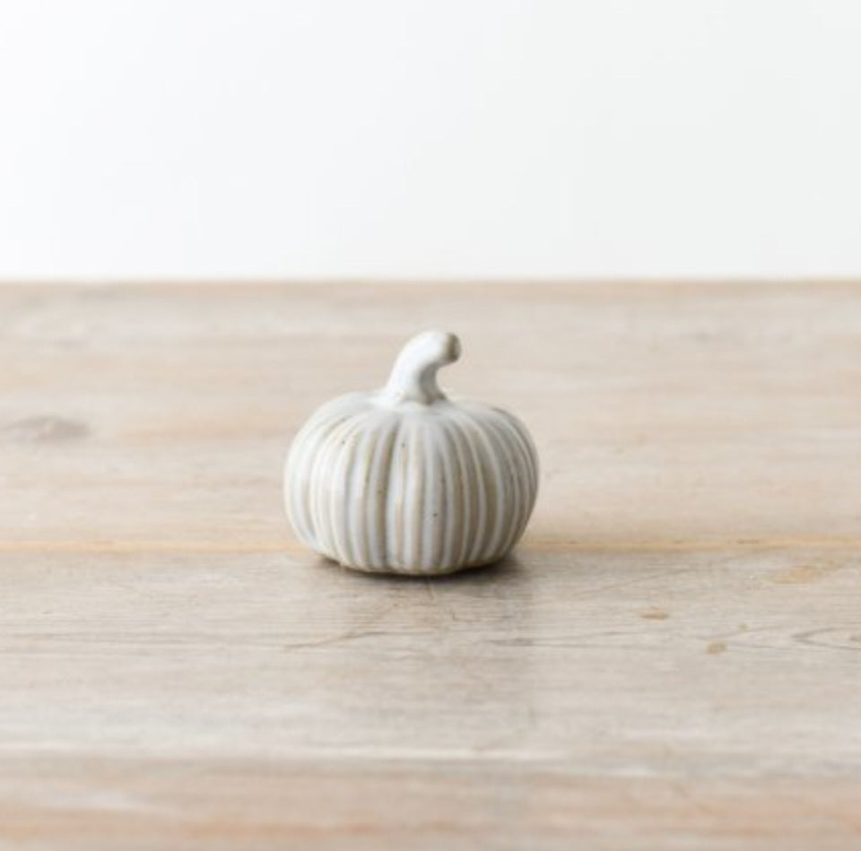Minature Neutral Glazed Pumpkins