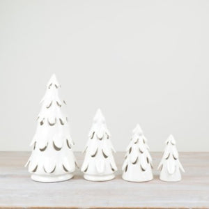 Glazed White LED Christmas Tree