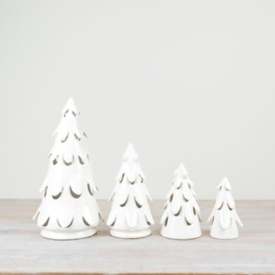 Glazed White LED Christmas Tree