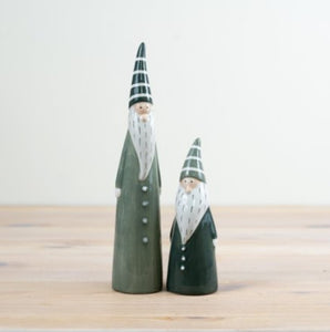 Green Santa Ornament