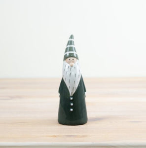 Green Santa Ornament