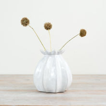 Load image into Gallery viewer, White Poppy Seed Vase
