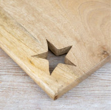 Load image into Gallery viewer, Wooden Chopping Board with Star
