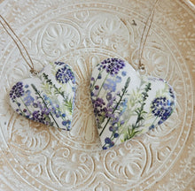 Load image into Gallery viewer, Lavender Floral Hanging Heart
