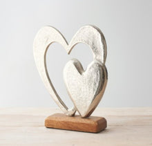 Load image into Gallery viewer, Double Heart on Plinth
