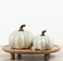Load image into Gallery viewer, Textured Ceramic Pumpkin

