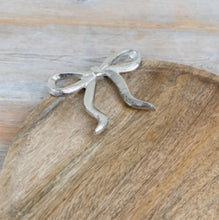 Load image into Gallery viewer, Silver Bow Wooden Plate
