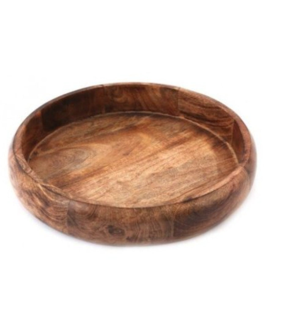 Round Mangowood Tray