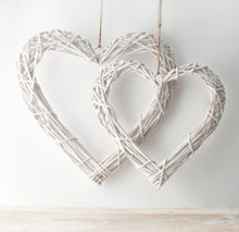 Load image into Gallery viewer, White Rattan Heart
