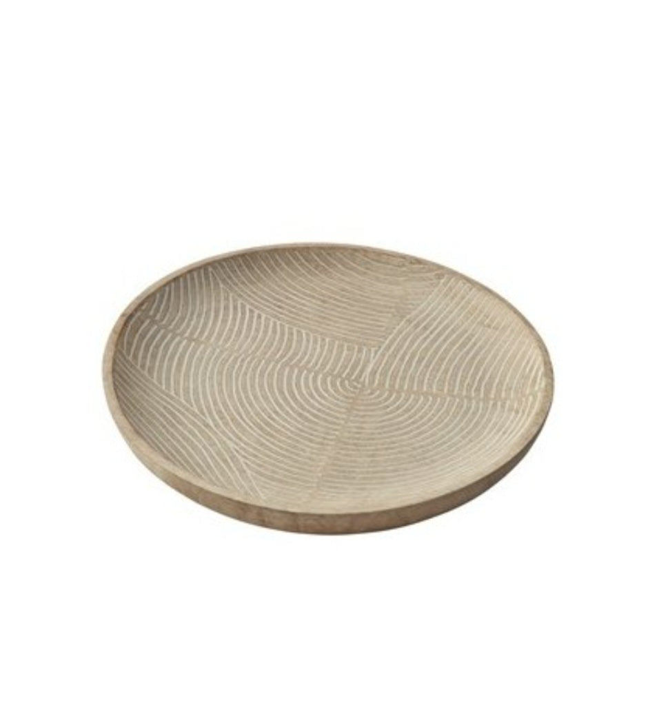 Wooden Desert Wave Dish