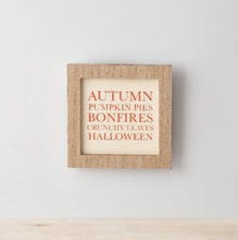 Load image into Gallery viewer, Autumn Framed Sign
