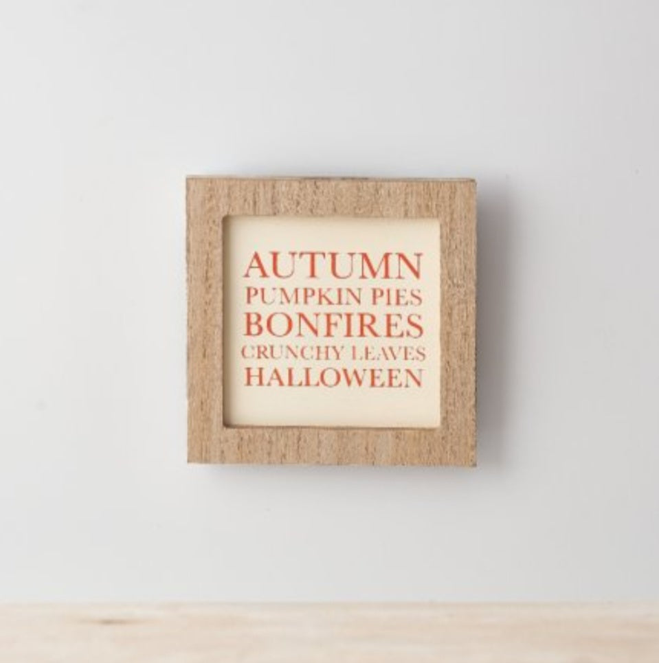 Autumn Framed Sign