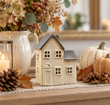 Load image into Gallery viewer, Cream Tealight Houses
