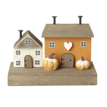 Load image into Gallery viewer, Autumn Wooden Pumpkin House
