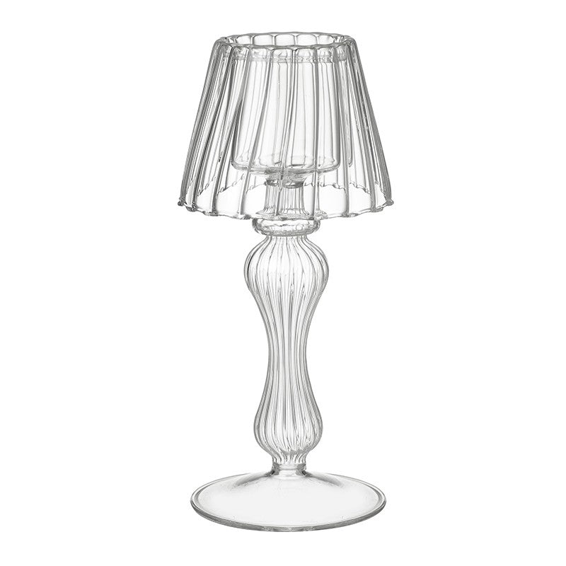Glass Lamp Tealight Holder