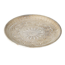 Load image into Gallery viewer, Round Wooden Patterned Tray
