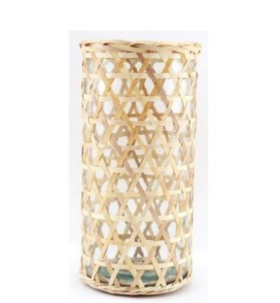 Natural Woven Rattan Vase