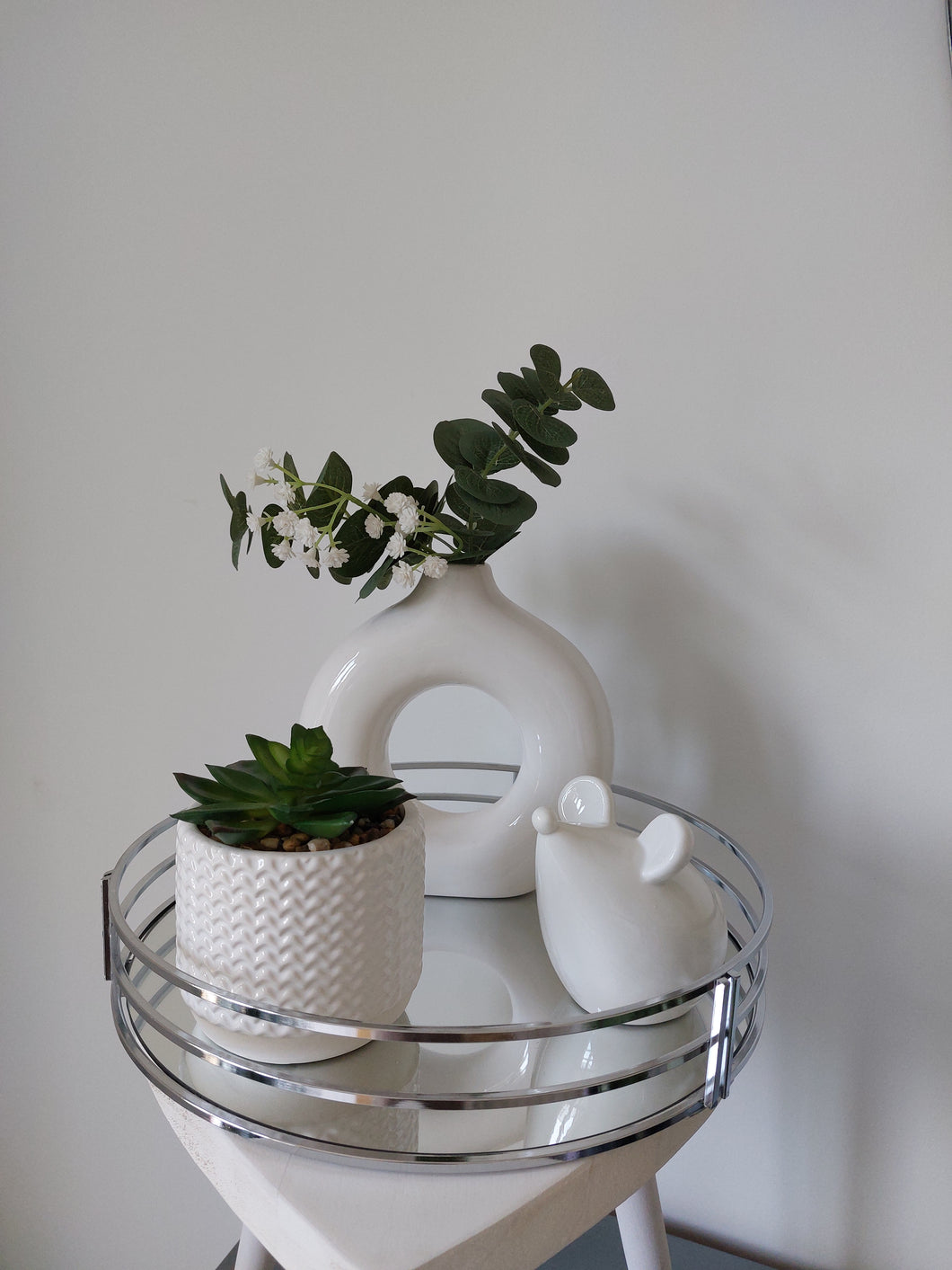 Silver Mirrored Tray