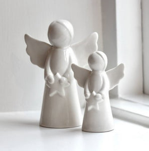 White Ceramic Angels