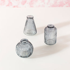 Glass Bud Vases - Set of 3