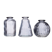 Load image into Gallery viewer, Glass Bud Vases - Set of 3
