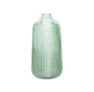 Tall Fluted Glass Vase