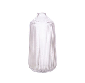 Tall Fluted Glass Vase