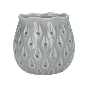 Grey Teardrop Vase