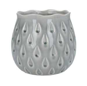 Grey Teardrop Vase