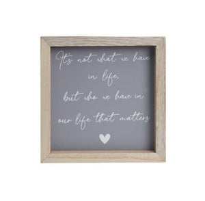 Life Inspired Framed Sign