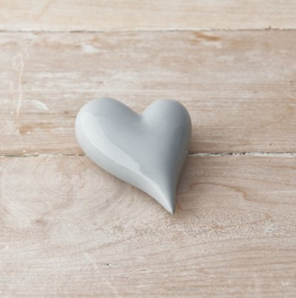 Grey Ceramic Heart